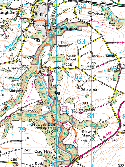 Allen Banks, the route