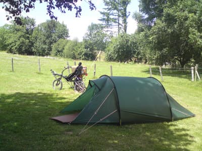 Tent up