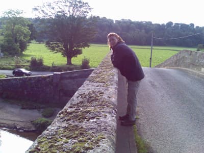 Pips gazes at the water