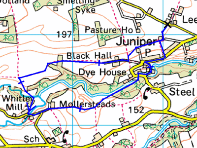 Map of the walk